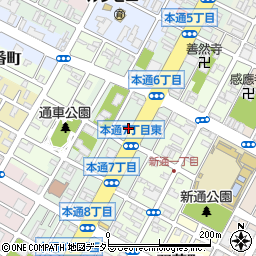 静岡県静岡市葵区本通周辺の地図