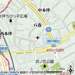 愛知県知多郡東浦町緒川唐治屋敷周辺の地図