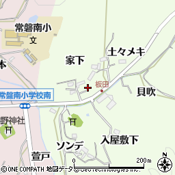 愛知県岡崎市板田町家下30周辺の地図