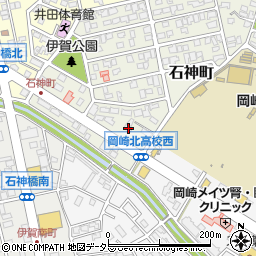 愛知県岡崎市石神町5-24周辺の地図