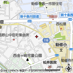 京都府京都市山科区勧修寺西栗栖野町176周辺の地図