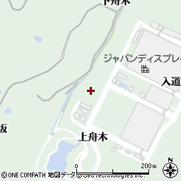 愛知県知多郡東浦町緒川上舟木周辺の地図