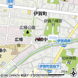 愛知県岡崎市伊賀町西郷中10周辺の地図