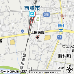 上田医院周辺の地図