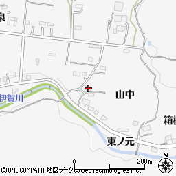 愛知県岡崎市箱柳町山中35周辺の地図