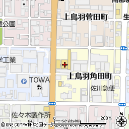 京都日産自動車十条店周辺の地図