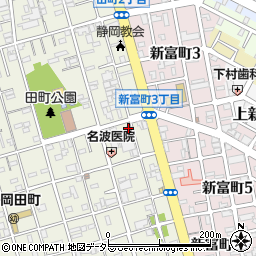 静岡中央警察署西部交番周辺の地図