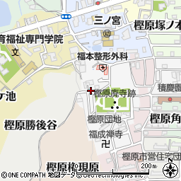 京都府京都市西京区樫原内垣外町周辺の地図