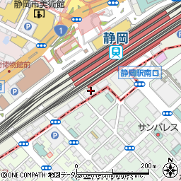 アスティ静岡　アスティ防災センター周辺の地図