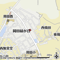 愛知県知多市岡田緑が丘7周辺の地図