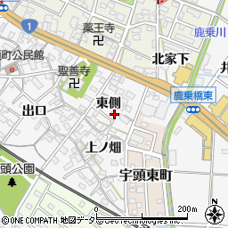 愛知県岡崎市宇頭町東側2周辺の地図