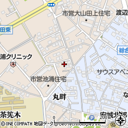 愛知県安城市池浦町大山田上23-4周辺の地図