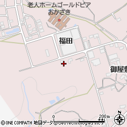 愛知県岡崎市田口町福田周辺の地図