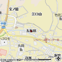愛知県知多市岡田（五反田）周辺の地図