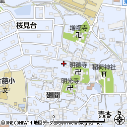 愛知県東浦町（知多郡）石浜（庚申坊）周辺の地図