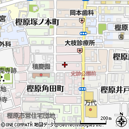 京都府京都市西京区樫原畔ノ海道周辺の地図
