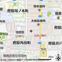 京都府京都市西京区樫原畔ノ海道周辺の地図