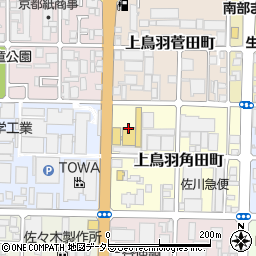 京都府京都市南区上鳥羽角田町周辺の地図