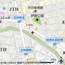 愛知県岡崎市石神町1周辺の地図