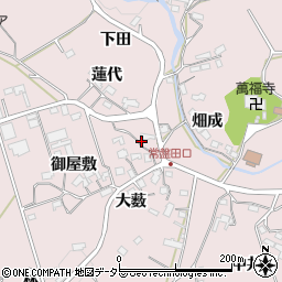 愛知県岡崎市田口町畑成49周辺の地図