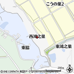 愛知県知多市八幡西鴻之巣周辺の地図