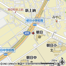 愛知県刈谷市野田町新上納74周辺の地図