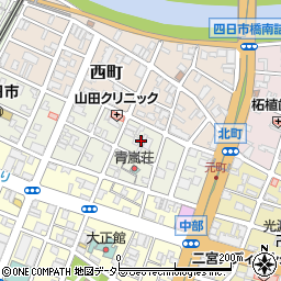 三重県四日市市元町4周辺の地図