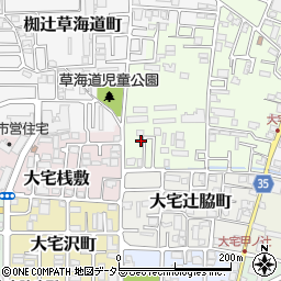 京都府京都市山科区大宅坂ノ辻町37-19周辺の地図