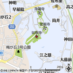 如意寺周辺の地図