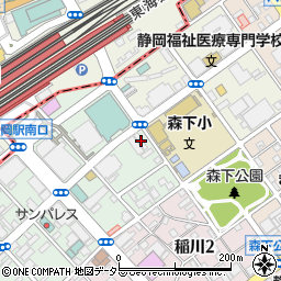 株式会社新陽社静岡派出周辺の地図