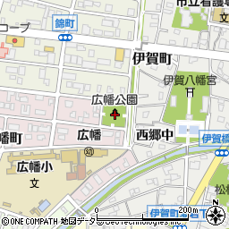 愛知県岡崎市広幡町9周辺の地図