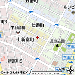 静岡県静岡市葵区八番町4-3周辺の地図