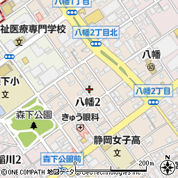 簡易保険加入者協会災害見舞取扱静岡代理店周辺の地図