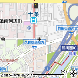 ローソン烏丸久世橋店周辺の地図