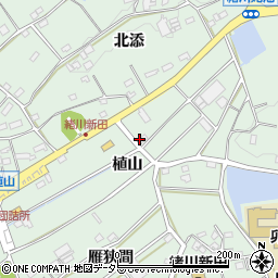 中日新聞緒川新田専売所周辺の地図