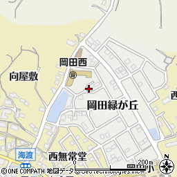愛知県知多市岡田緑が丘21周辺の地図