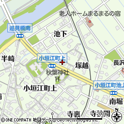 愛知県刈谷市小垣江町上100周辺の地図