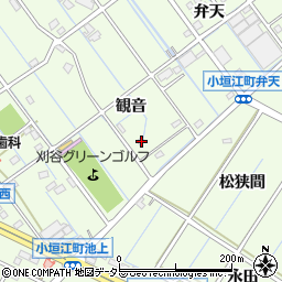 愛知県刈谷市小垣江町観音36周辺の地図