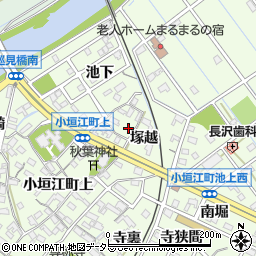 愛知県刈谷市小垣江町上108周辺の地図
