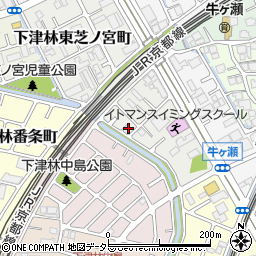 京都府京都市西京区牛ケ瀬西柿町周辺の地図