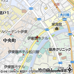 静岡県伊東市松川町周辺の地図