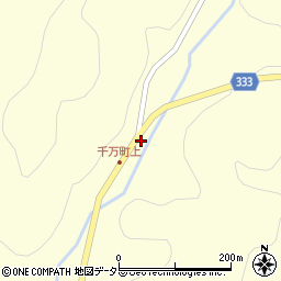 愛知県岡崎市千万町町大栗21周辺の地図