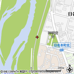愛知県岡崎市日名西町16周辺の地図