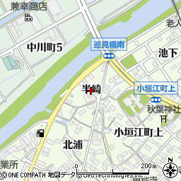 愛知県刈谷市小垣江町（半崎）周辺の地図
