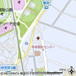 ローソン安城新田町店周辺の地図