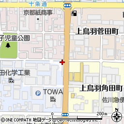 京都府京都市南区上鳥羽上調子町3周辺の地図