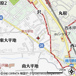 愛知県知多市八幡勘右エ門沢82周辺の地図