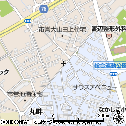 愛知県安城市池浦町大山田上20-3周辺の地図