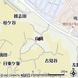 愛知県知多市新知（山桃）周辺の地図