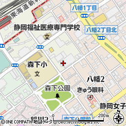 創価学会　静岡文化会館周辺の地図